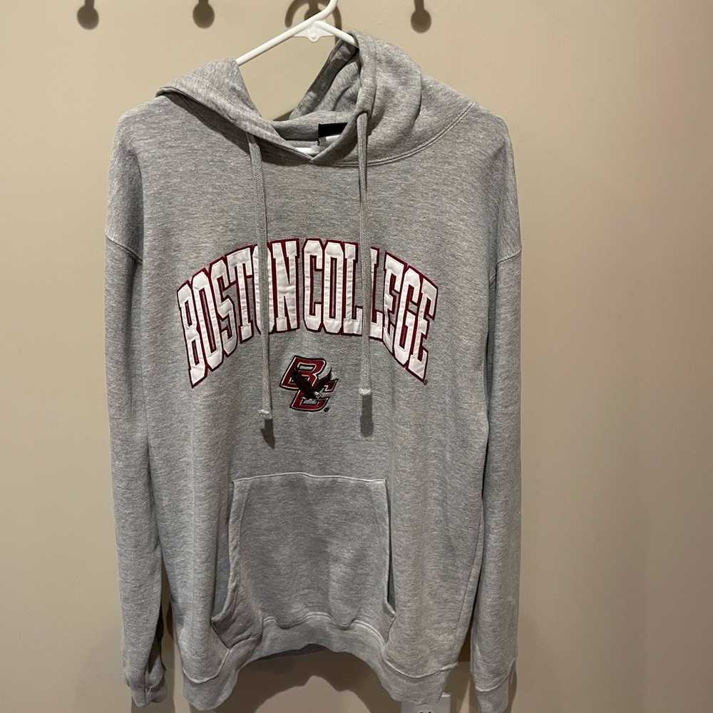 Gray Boston College Hoodie